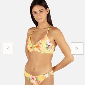 Hurley Floral Bikini - Vibrant Yellow